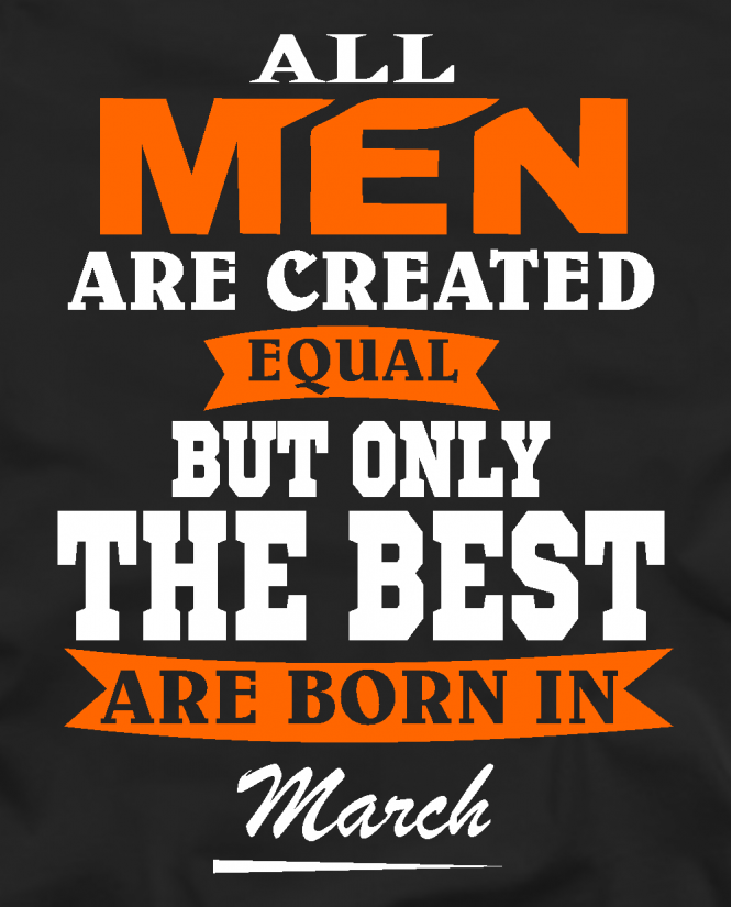 All men march